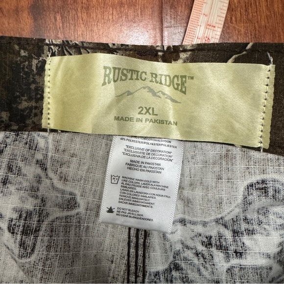 Rustic Ridge Camo Realtree Excape Hunting Pants Vintage Size 2XL - Picture 6 of 9